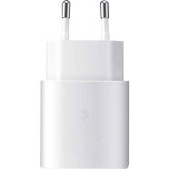 25W PD-2 Pin type C Power Adapter USB C Output Fast Charger (Samsung) White image