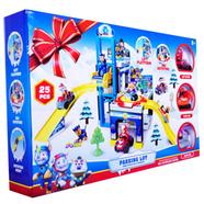 25 Pcs Paw Patrol Car Parking Toyset 2 Way to Play Garage Station with 3 Car icon