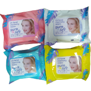 25pcs Facial Cleansing Wips Pure Soft Tissue -1pac image