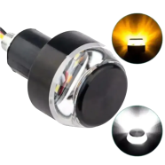 New Motorcycle LED Modified Turn Signal Motorcycle Hand Lamp Light Mountain Bike Signal Light Handlebar Light - 2 Pcs image