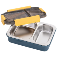 2 Compartment Leak Proof Insulated Stainless Steel BPA Free Insulated Lunch/Tiffin Box