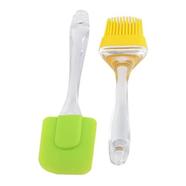 2 Pics Silicon Oil Brush - Multi icon