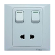 2 Pin socket with light switch (SL series) image