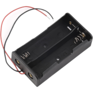 2 Tank 18650 Battery Holder Case Double With Wire image