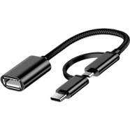 2 in 1 USB 3.0 OTG Adapter Cable Type-C Micro USB to USB 3.0 Interface Charging Cable image