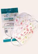 Stay Safe Face Mask - White - (5 Pcs Poly) Cherry Design