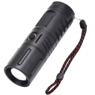 30000 Lumens Super Bright LED Flashlight USB Rechargeable Zoomable Waterproof And Power Bank Function Best For Camping Hiking Emergency image