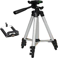 3110A Aluminum Alloy Tripod for Mobile and Camera - Black image