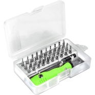 32 In 1 Mini Screwdriver Bits Set With Magnetic Flexible Extension Rod For Home Appliance Repairing Preparations icon