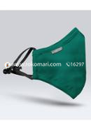 Fabrilife Premium 7 Layer cotton face Mask - Green Color