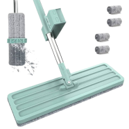 360 Degree Rotatable Self-Wringing Flat Mop With Microfiber Pads icon