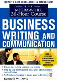 The McGraw-Hill 36-Hour Course in Business Writing and Communication image