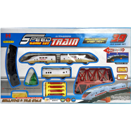 39 Pcs High Speed Big Size Simulation Ultramodern Bullet Train Game Set for kids image