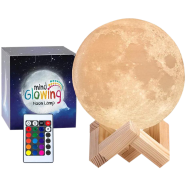 3D Moon Light with Wood Stand And Touching , Remote control Rechargeable Moonlight Lamp 3D Moon Light with Wood Stand AndTouching , Remote control Rechargeable Moonlight Lamp image