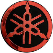 3D Yamaha Motorcycle Logo Tank Decal Emblem Self-Adhesive - 1 Pcs image