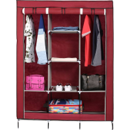 3 Door Portable Foldable Wardrobe – Multi-Purpose Closet Organizer with Shelves image