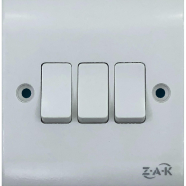 ZAK 3 Gang 1 way switch (Business series) image