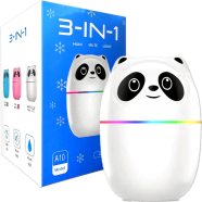 3 In 1 Panda Humidifier With LED Light 220ml Capacity 12 Hour Runtime Model A10 image