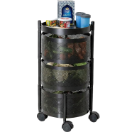 3 Layer Round Shape Kitchen Rack image