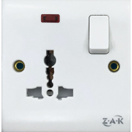 ZAK 3 Pin MF socket with switch (Business series) image