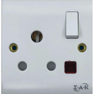 VGTEC 3 Pin Round Socket With Switch (Business Series) image