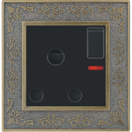 3 Pin round socket with switch (Decent series) image