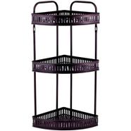 3 Tier Wall Hanging Stainless Steel Corner Shelf image