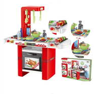 43Pcs Barbecue Kitchen Set Simulation Pretend Play Set Bbq Tableware With Light Music Real And Water Birthday Gift For Child icon
