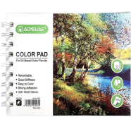 Acmeliae Color Pad For Oil Based Color Pencils (30 Page, 160g, 32K 184*130mm) - 44023 image