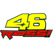46 Rossi Self Adhesive Emblem Decals Motorcycle Sticker-1 Piece icon