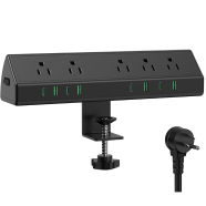 4 Ports USB-C PD QC 3.0 Fast Charger Station Power Strip with Cables for Home Office Multi-Device Charging image