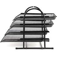4 Tier Metal Mesh File Rack and Organizer