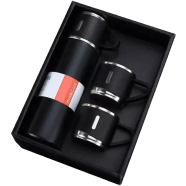 500ml Double-layer Stainless Steel Thermos Thermos Coffee Tumbler Business Travel Water Bottle Tea Infuser Bottle with Portable Water Cup image