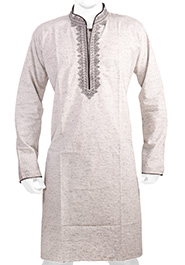 Silver Cotton Panjabi image