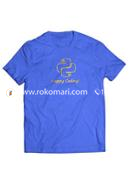 Python Happy Coding T-Shirt - Royal Blue Color (XL) image
