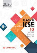 10 Years Solved Papers: ICSE Class 10 for 2020 Examination image