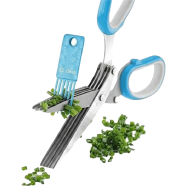 5 Blade Kitchen Scissors With Cleaner image