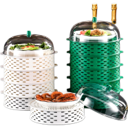 5 Layer Food Safety Cover A Dust-Proof and Fly-Proof Cover to Keep Meals Fresh and Hygienic (Multicolor) image