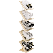 5-Layer Space Saving Shoe Rack Strong Stainless Steel Stand image
