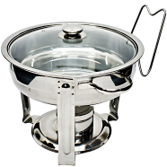 5 Liter Round Shape Buffet Chafing Dish with Glass Lid SY95862 image