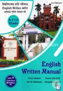 English Written Manual (Bishwobidyaloy Vorti Porikkhay English Written Prostutir Ekmatro Purnango Sohayok Boi) (B, C Ebong D Unit) image