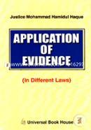 Application Of Evidence (In Different Laws) image