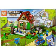 637 Pcs 3 in 1 Villa Garden Mine Craft Building Blocks 6013 image