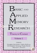 Basic and Applied Memory Research: Volume 1: Theory in Context; Volume 2: Practical Applications image
