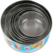 6Pcs Set Durable Stainless Steel Round Flour And Rice Flour And Mesh Sifter - Silver icon