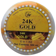 6 in 1 24k Gold Soothing, Brightening, Whitening, Moisturizing Facial Kit - 500 ml image