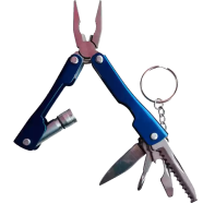 6 in 1 Micro Plier Tool Kit LED Flash Light Knife image