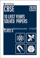 10 Last Years Solved Papers: CBSE Class 10 for 2020 Examination image