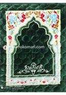 China Soft Muslim Prayer Jaynamaz-জায়নামাজ (Green) - Any Design image