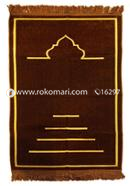 Evrentex E-Tex Muslim Prayer Mat Normal Jaynamaz (জায়নামায) - Brown Color-Any Design icon